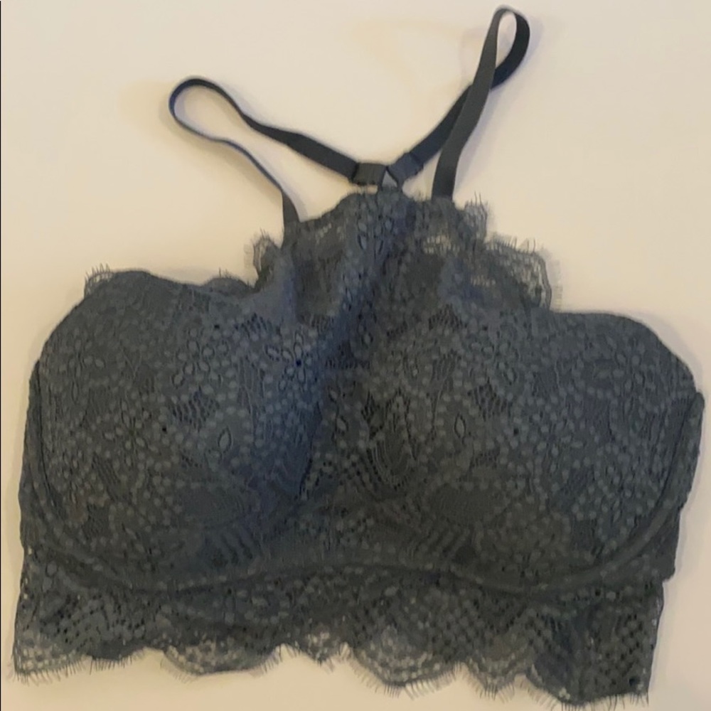VS PINK high neck push up lace bralette